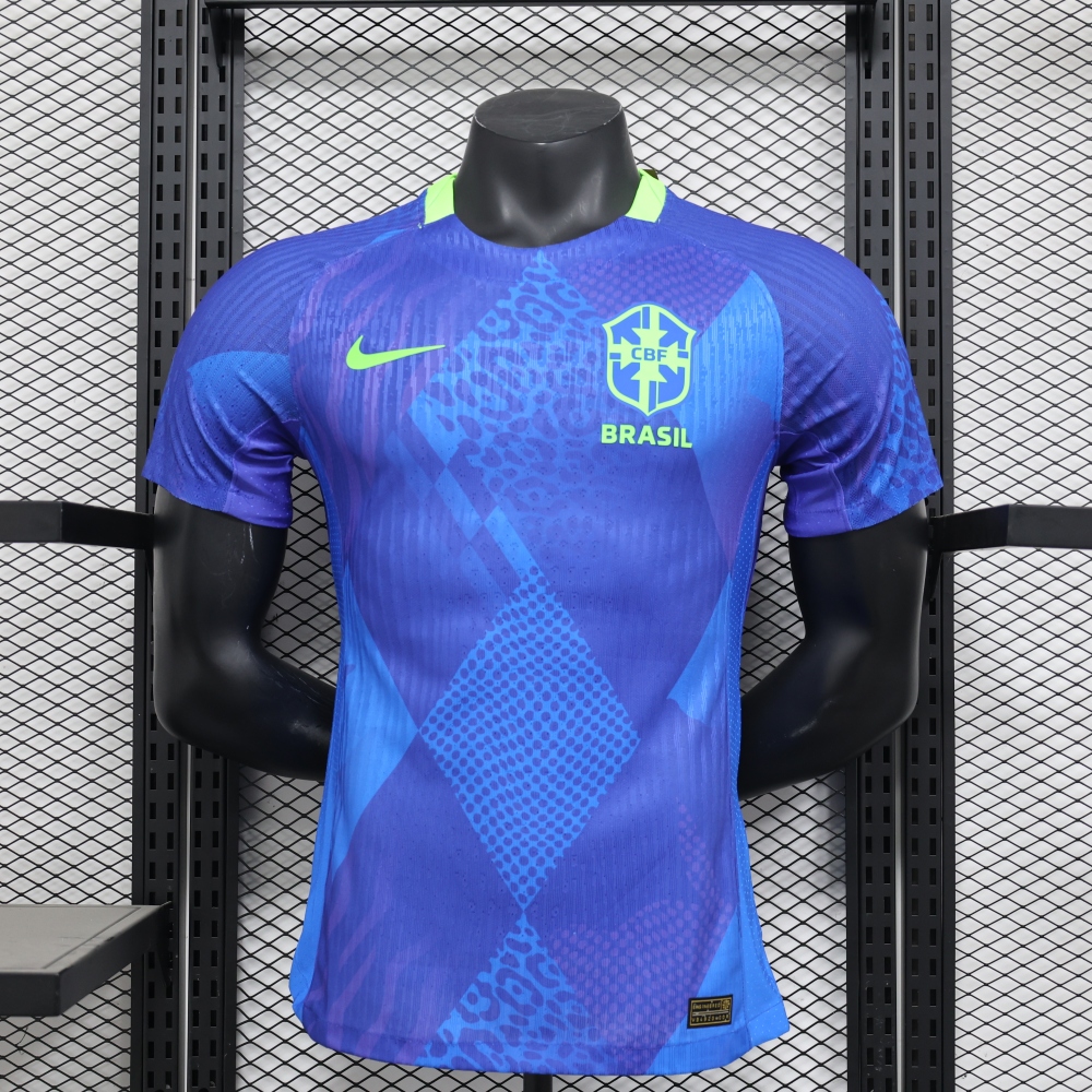 (S-3XL) 1:1 Copy Top Quality 2025/2026 Player: 25-26 Brazil Away