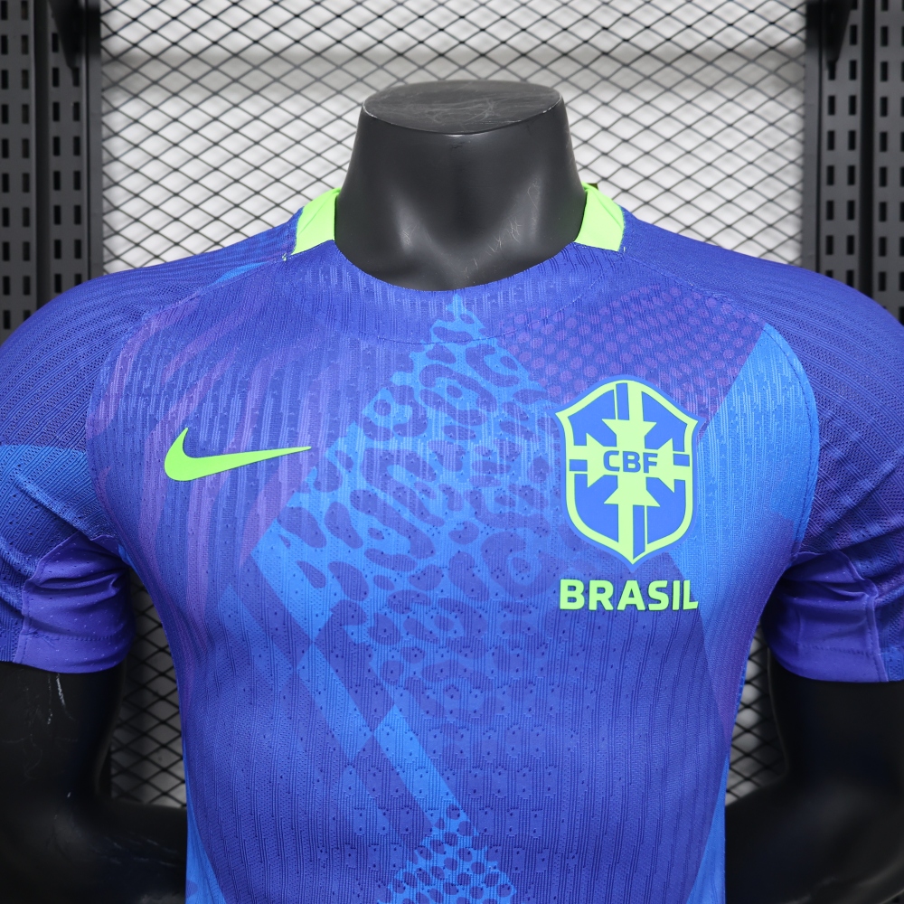 (S-3XL) 1:1 Copy Top Quality 2025/2026 Player: 25-26 Brazil Away