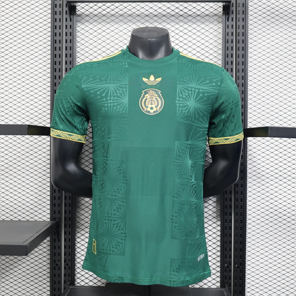 (S-3XL) 1:1 Copy Top Quality 2025/2026 Player: Mexico Trophy Edition Green