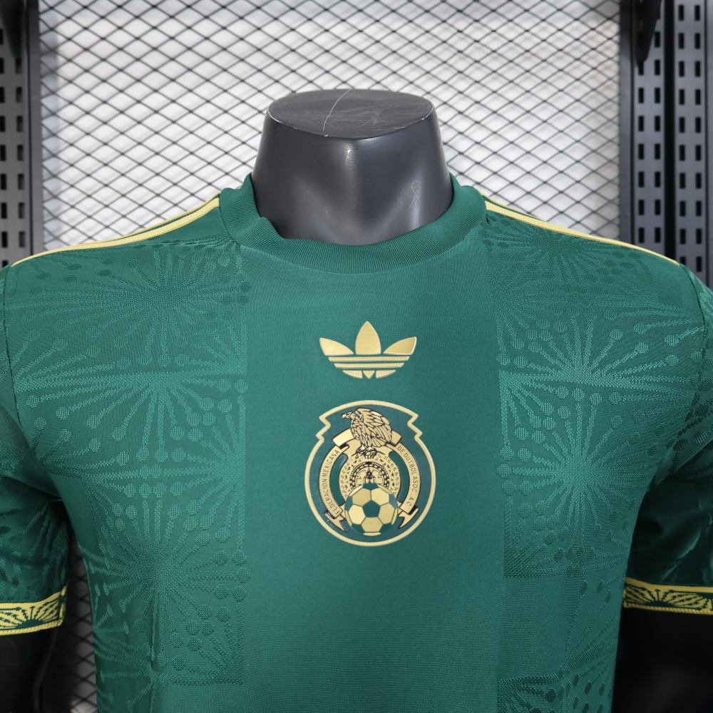 (S-3XL) 1:1 Copy Top Quality 2025/2026 Player: Mexico Trophy Edition Green