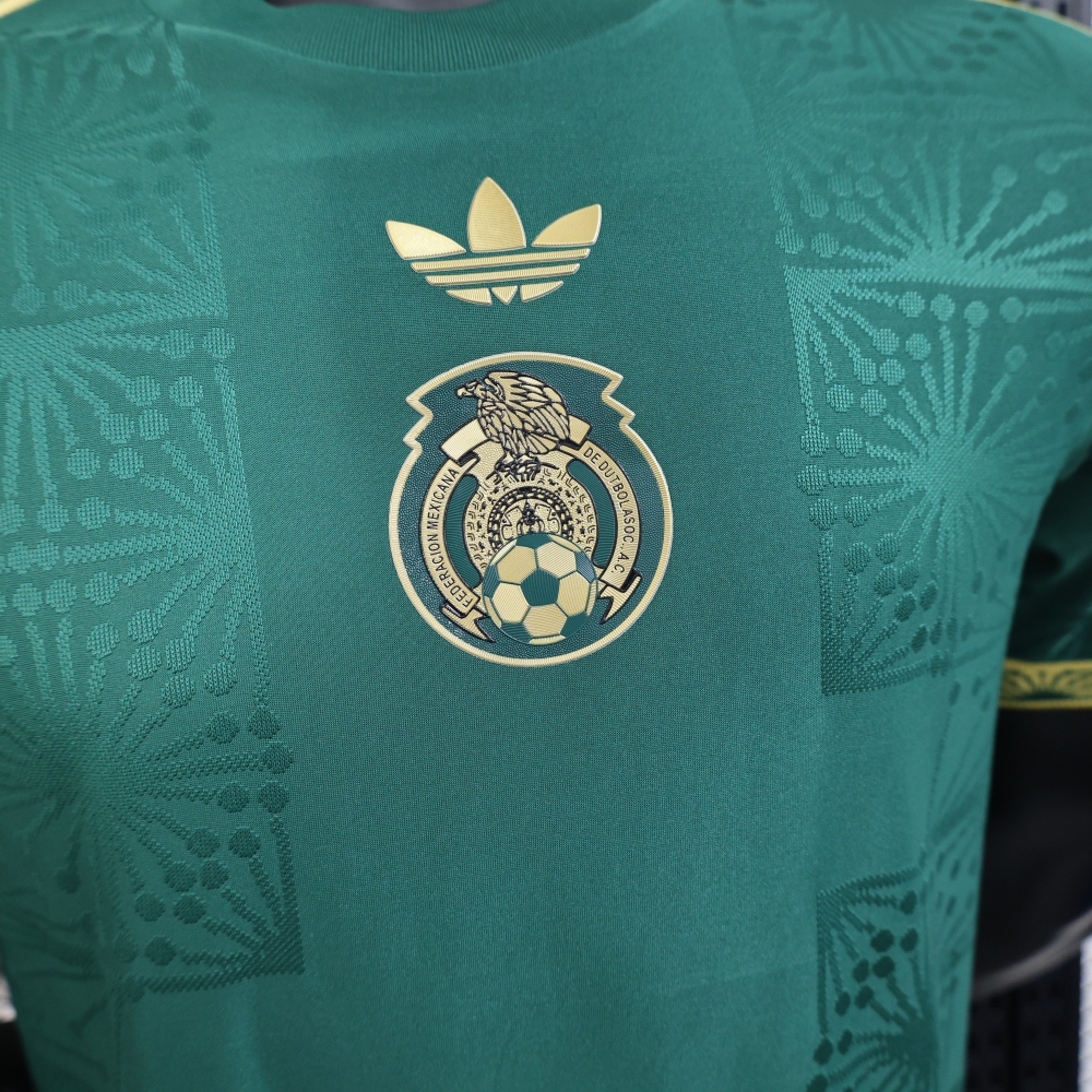 (S-3XL) 1:1 Copy Top Quality 2025/2026 Player: Mexico Trophy Edition Green