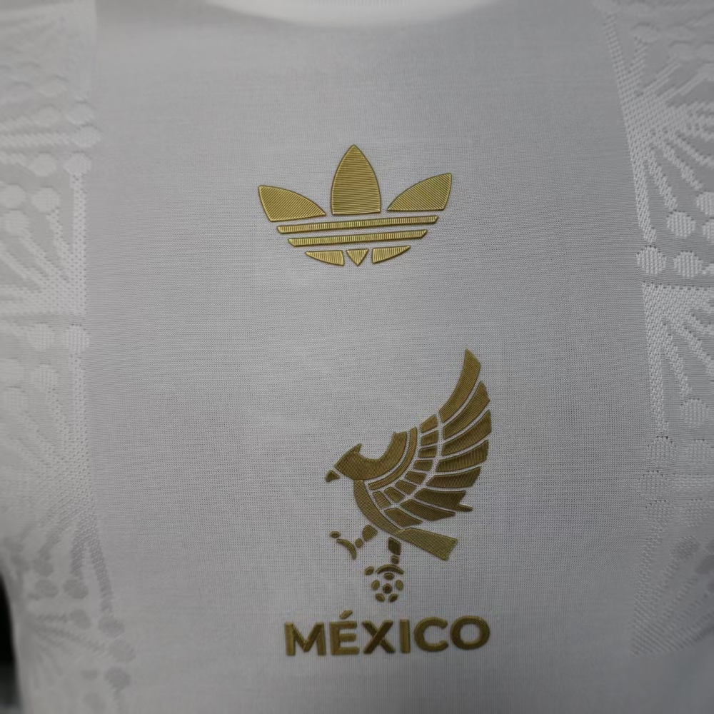 (S-3XL) 1:1 Copy Top Quality 2025/2026 Player: Mexico Platinum Long Sleeves