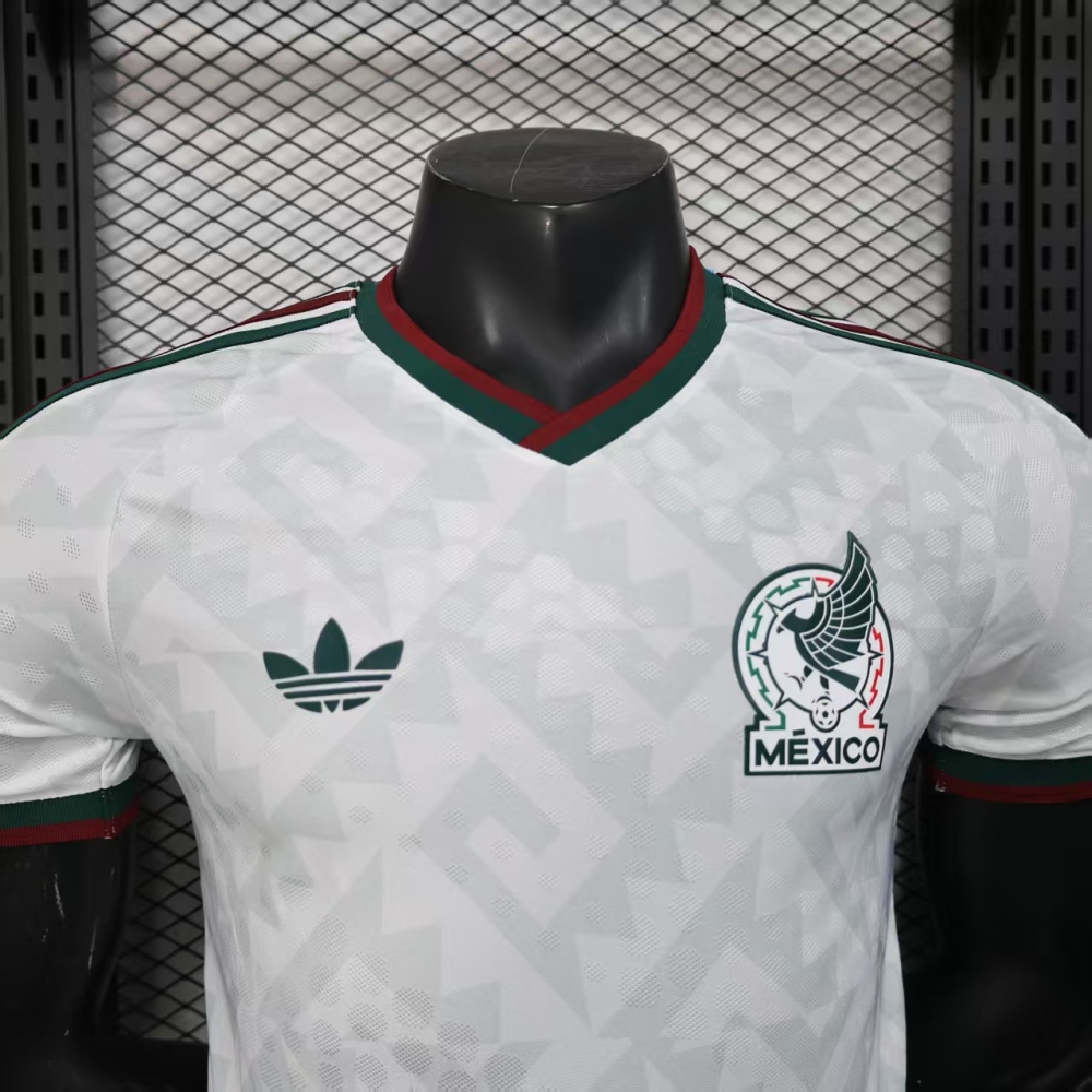 (S-3XL) 1:1 Copy Top Quality 2025/2026 Player: Mexico White