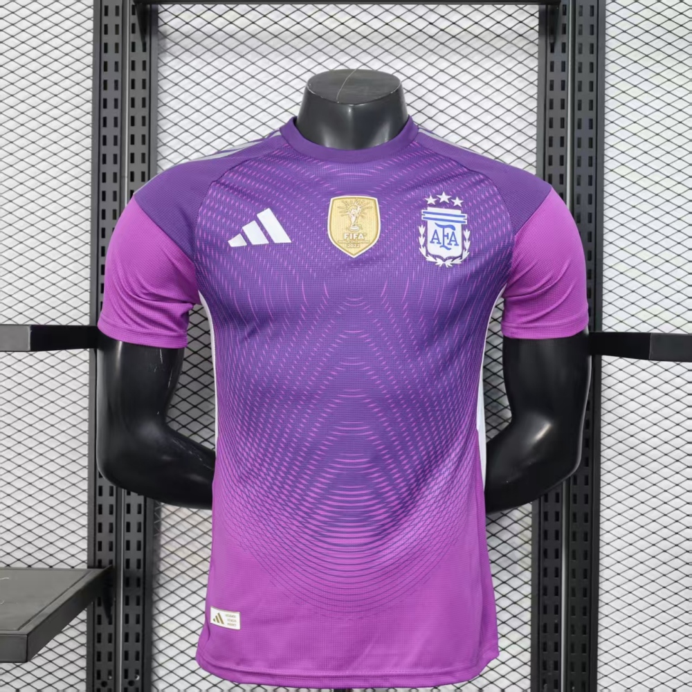 (S-3XL) 1:1 Copy Top Quality 2025/2026 Player: Argentina Purple