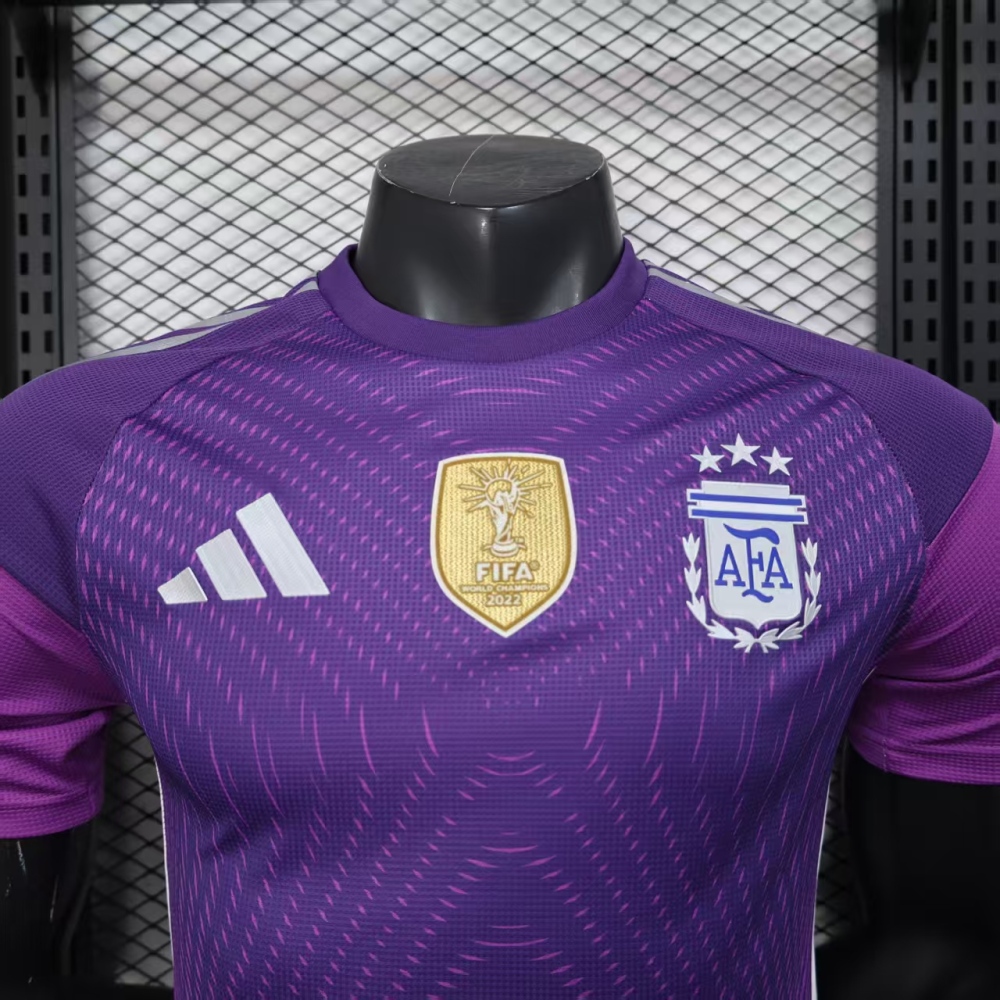 (S-3XL) 1:1 Copy Top Quality 2025/2026 Player: Argentina Purple