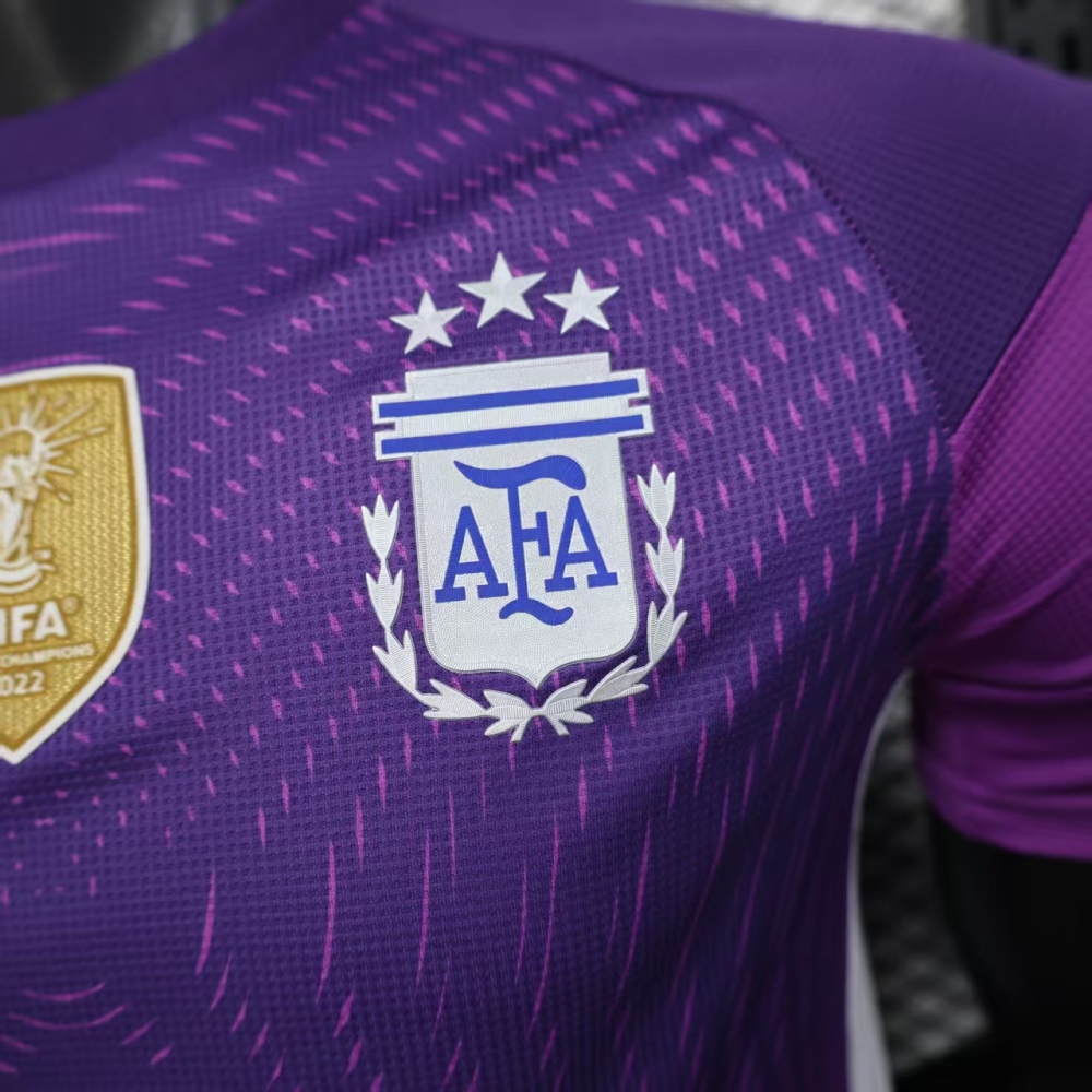 (S-3XL) 1:1 Copy Top Quality 2025/2026 Player: Argentina Purple