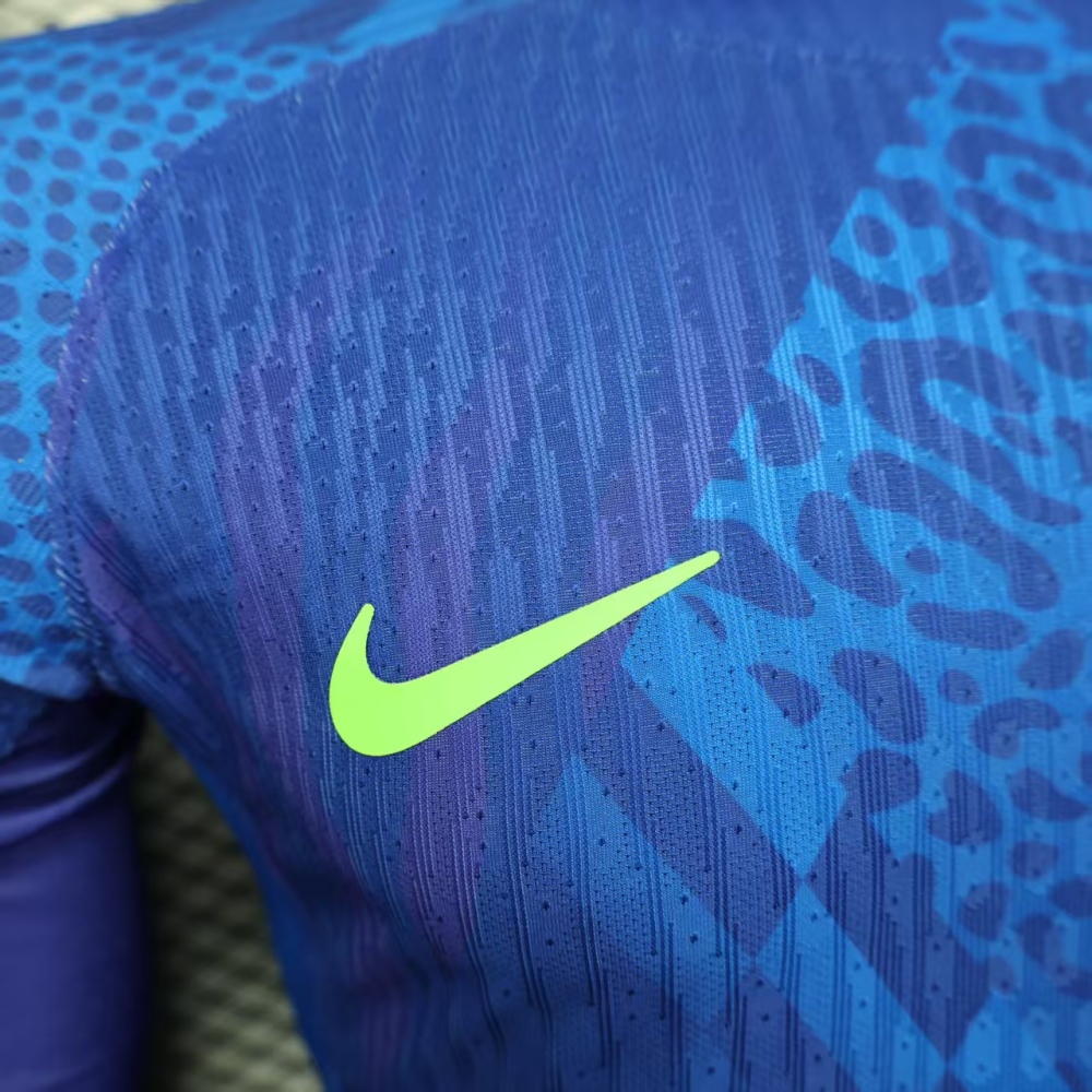 (S-3XL) 1:1 Copy Top Quality 2025/2026 Player: Brazil blue long sleeves