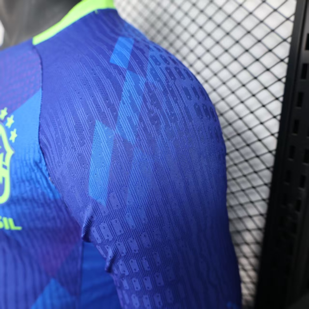 (S-3XL) 1:1 Copy Top Quality 2025/2026 Player: Brazil blue long sleeves