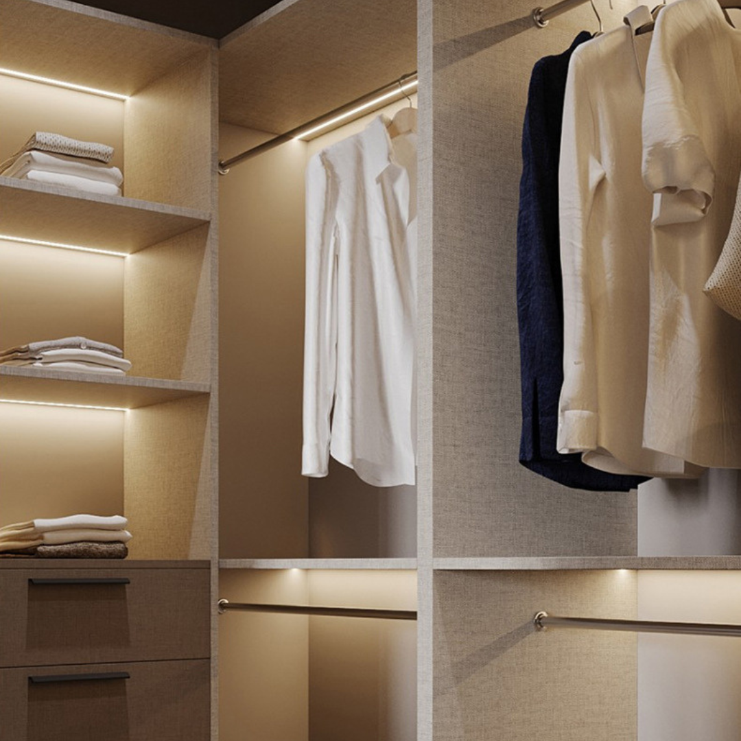 Wardrobe Linear Led Cabinet & Wardrobe Embedded LED Light Sensor Lights Customised Light ...