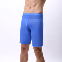 Men Fetish Knee Length Pants Sexy Mesh Summer Lingerie PQA4-54A