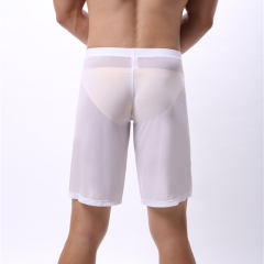 Men Fetish Knee Length Pants Sexy Mesh Summer Lingerie PQA4-54A