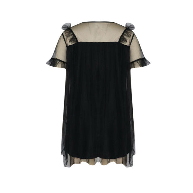 Mesh Mini Dress for Women Chiffon Summer Casual Dresses PQQM3708