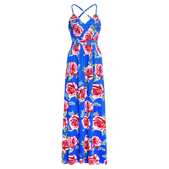 Women Beach Break Clothes Summer Floor-Length Streetwear PQ22020F