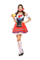 Bar Waitress Costumes German Women Oktoberfest Costume PQPS7146
