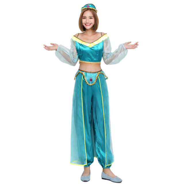 Sexy Middle Eastern Arab Girl Fancy Dress American Movie Anime Uniform PQPS9248