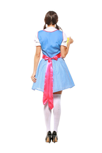 Bavarian Cosplay Bar Waitress Uniform Women German Oktoberfest Costume PQPS7106B