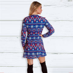 Christmas Streetwear for Women Long Sleeve Daily Dresss PQ22923E