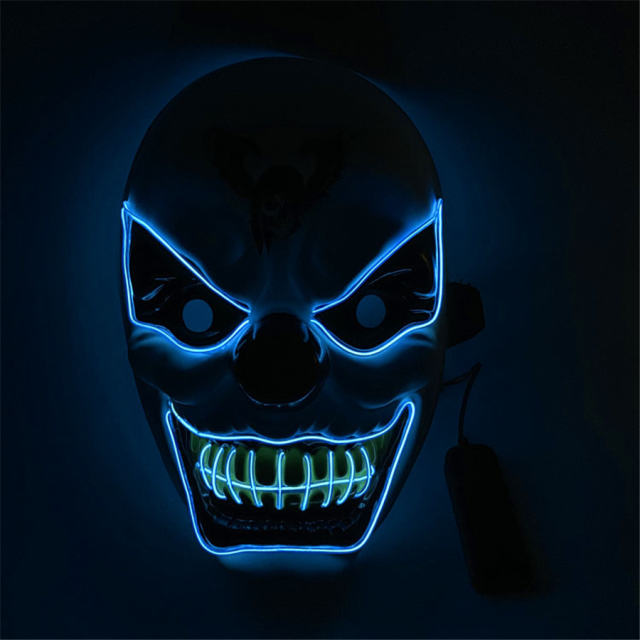 Glow In Dark Costume Accessories DJ Party Light Up Masks LED Glowing Masks
