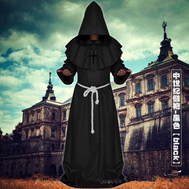 Ancient Religion Costumes Medieval Monks Robes Priests Christian Suits PQMY003A