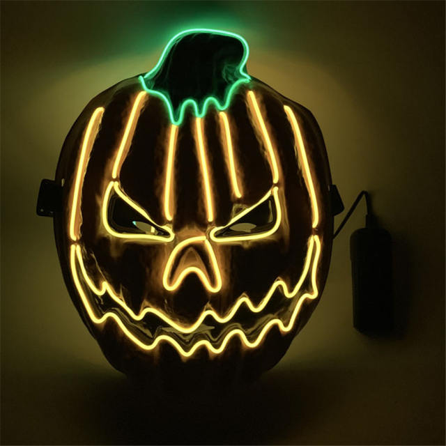 Glow In Dark Costume Accessories DJ Party Light Up Masks LED Glowing Masks