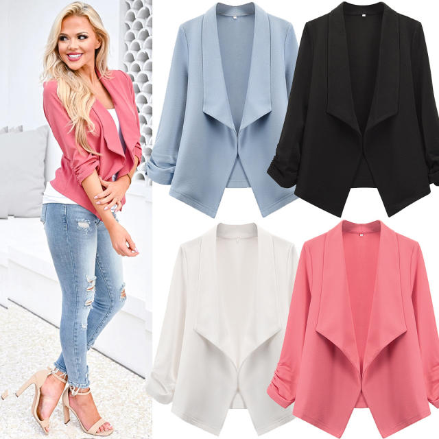 Small Suit Jacket Women Spring Cardigan Autumn Fashion Coat PQLQ025A