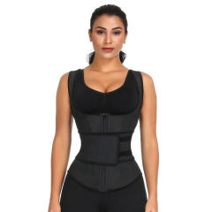 Body-sculpting Waist Training Corset with Velcro Zipper Adjustable Slimming Corset PQ88411