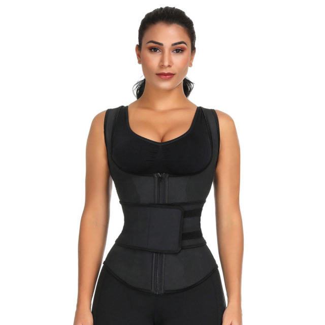 Body-sculpting Waist Training Corset with Velcro Zipper Adjustable Slimming Corset PQ88411