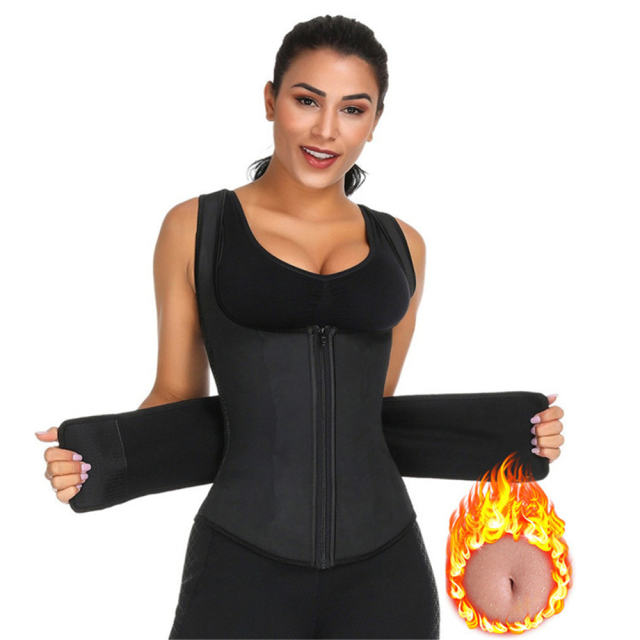 Body-sculpting Waist Training Corset with Velcro Zipper Adjustable Slimming Corset PQ88411