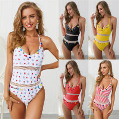 One Piece Swimwear Summer Mesh Beach Wear Women Swimming Costume PQ19002B