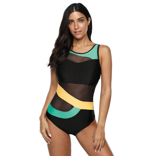 Fashion Plus Size One Piece Swimwear Women Wholesale Beachwear PQ2011