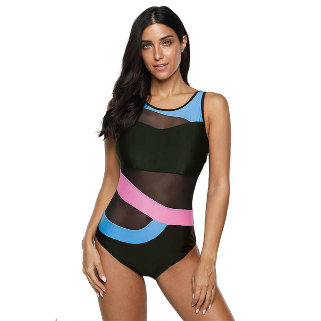 Fashion Plus Size One Piece Swimwear Women Wholesale Beachwear PQ2011