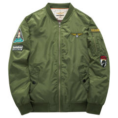 Orange Men's Cotton Sports Casual Jacket Plus Size Pilot Baseball Uniform PQ1688B