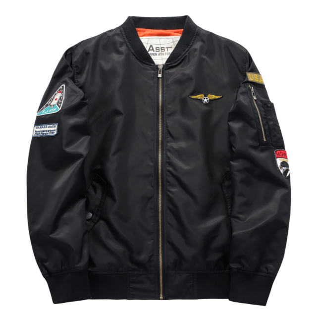 Men's Bomber Casual Jackets Autumn Sports Stand Collar Jacket PQ1616C