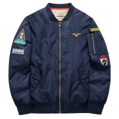 Orange Men's Cotton Sports Casual Jacket Plus Size Pilot Baseball Uniform PQ1688B