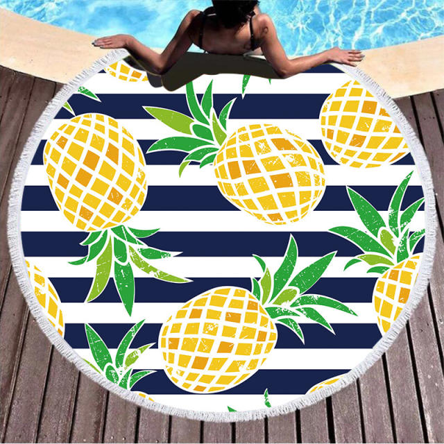 Portable Bath Towel Travel Sport Towel Fruit Printed Beach Towel PQ11301G