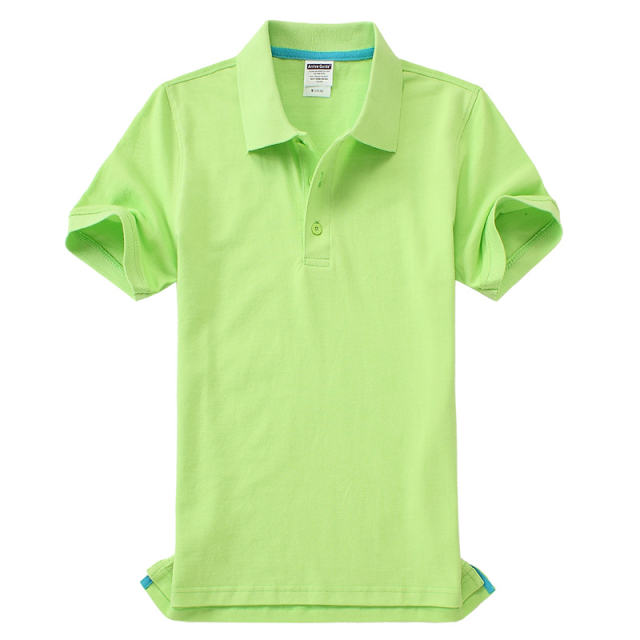 Light Green Women Advertising Shirts Pure Cotton POLO Shirts Men Workwear PQ4P002N