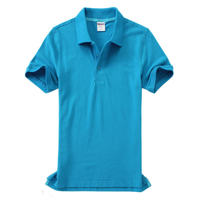 Light Green Women Advertising Shirts Pure Cotton POLO Shirts Men Workwear PQ4P002N