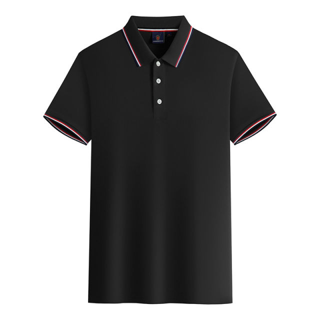 Black HAVVA PIQUE Cotton Work Clothes T-shirt Custom Men Polo Shirts PQ8538A