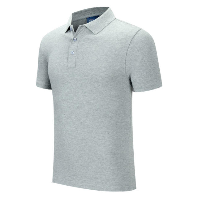 Blue High Quality Cotton Lapel T-shirt Advertising Shirt Work Tops Polo Shirt PQ2001H
