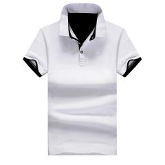 Short Sleeved Solid Color Summer Tops Men Polo Shirt Trend Lapel T-shirt PQ501F