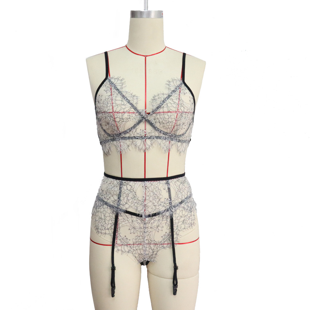 Lipstick Lace Bra Set main image 0