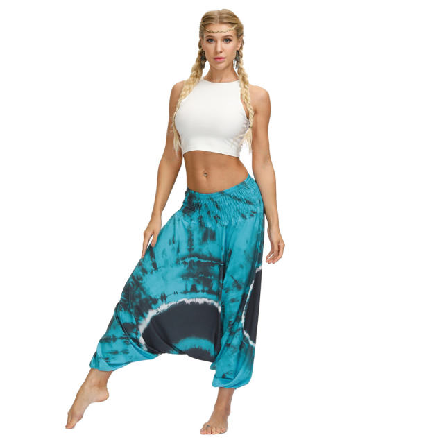Women Harem Hippie Pants Bohemia Style Yoga Leggings PQYCL-077