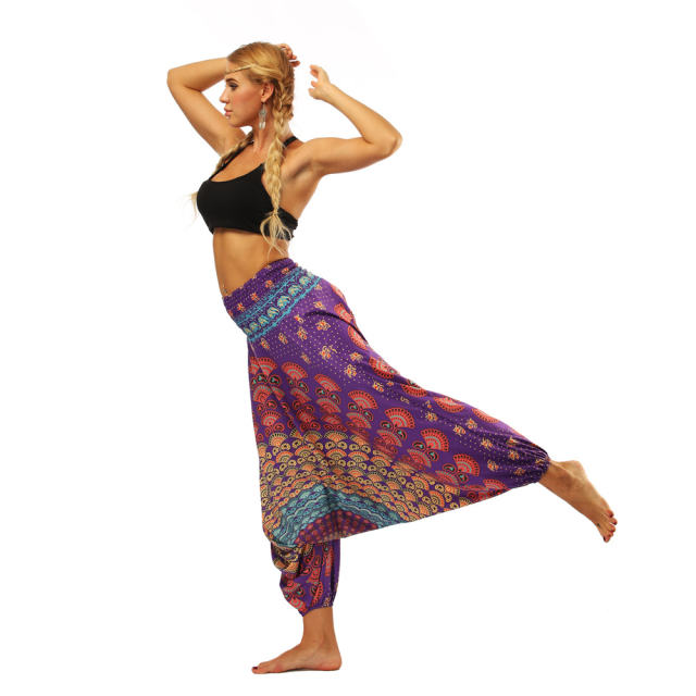 Digital Printing Hippie Harem Pants Women Yoga Leggings PQYCL-005