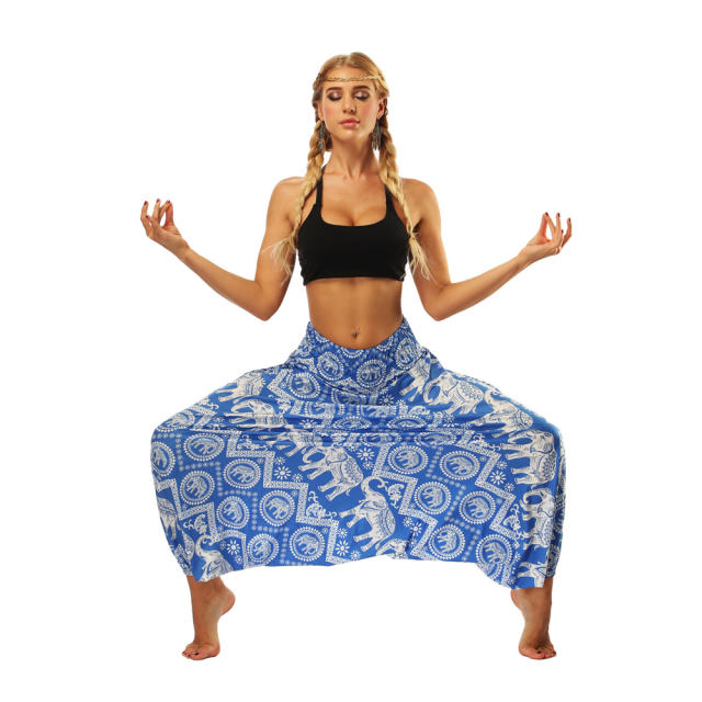 Digital Printing Hippie Harem Pants Women Yoga Leggings PQYCL-007