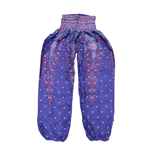 Women Digital Print Harem Yoga Hippie Pants PQYCI-010