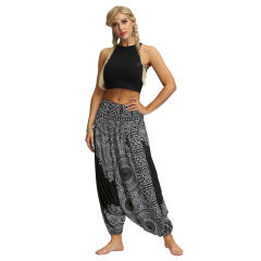 Women Digital Print Dance Wear Harem Yoga Hippie Pants PQYCL-060