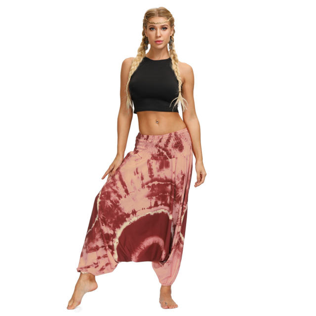 Women Harem Hippie Pants Bohemia Style Yoga Leggings PQYCL-079