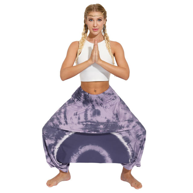Women Harem Hippie Pants Bohemia Style Yoga Leggings PQYCL-081