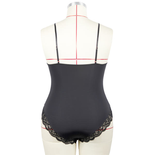 Sexy Lace Bodysuit Spaghetti Strap Teddies Lingerie For Women PQ7835B