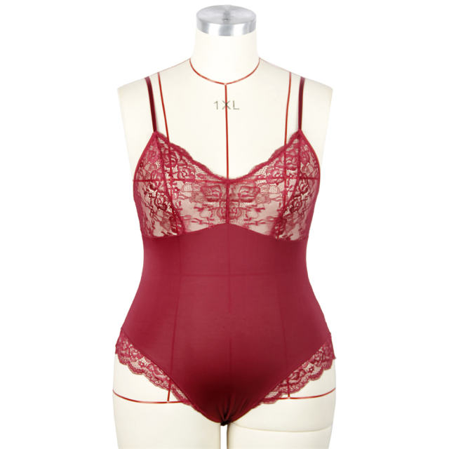 Sexy Lace Bodysuit Spaghetti Strap Teddies Lingerie For Women PQ7835B
